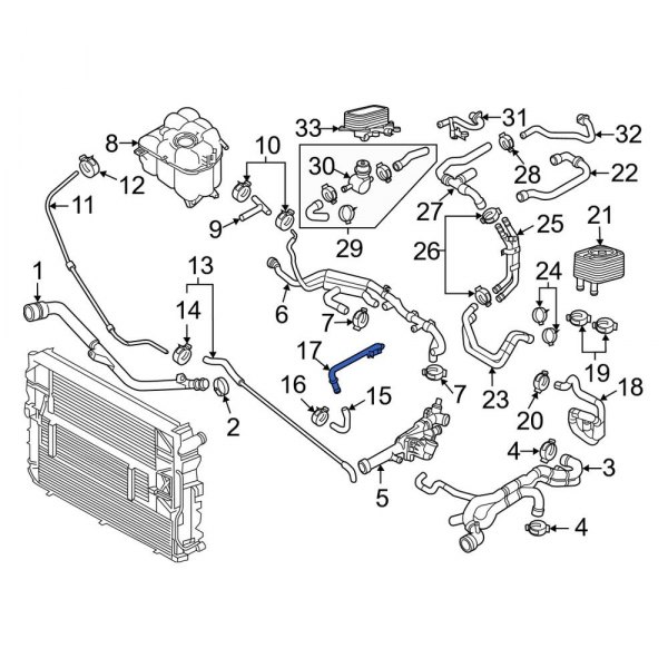 Engine Coolant Pipe