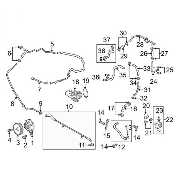 Engine Coolant Pipe O-Ring