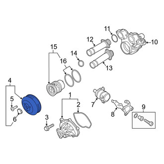Porsche OE - Engine Water Pump Pulley