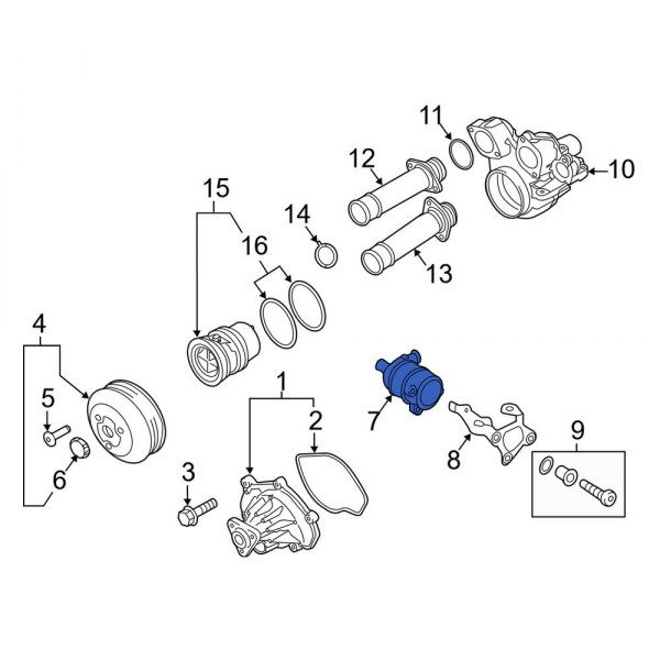 Engine Auxiliary Water Pump