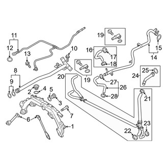 Porsche OE - Cooling - Hoses & Lines (4.8L)