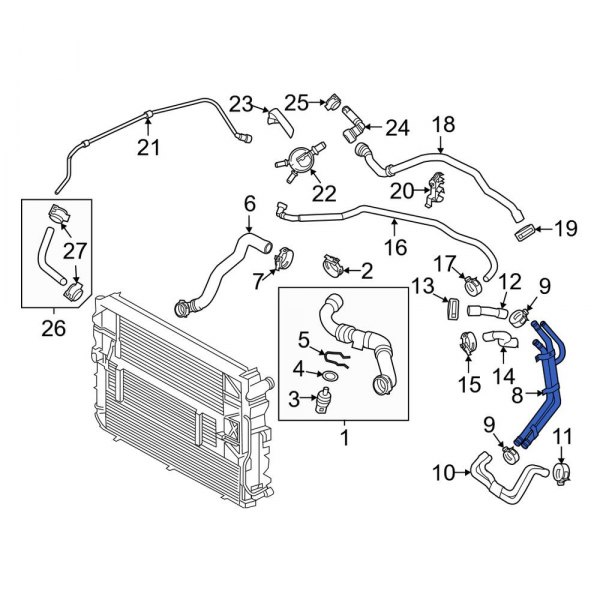 Engine Coolant Pipe