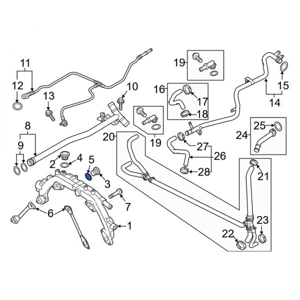 Engine Coolant Pipe Seal