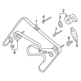 Porsche OE - Cooling - Belts & Pulleys (4.8L C Engine VIN Character)