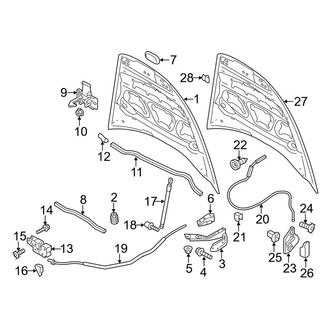 Porsche OE - Hood & Components (Diesel / Gas)