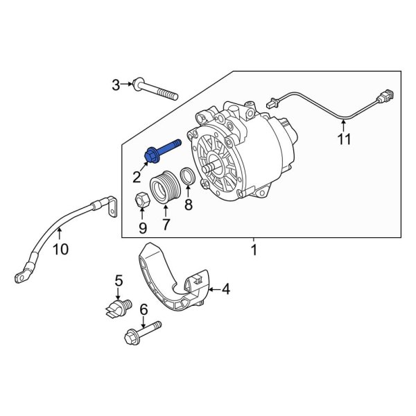 Alternator Bracket Bolt