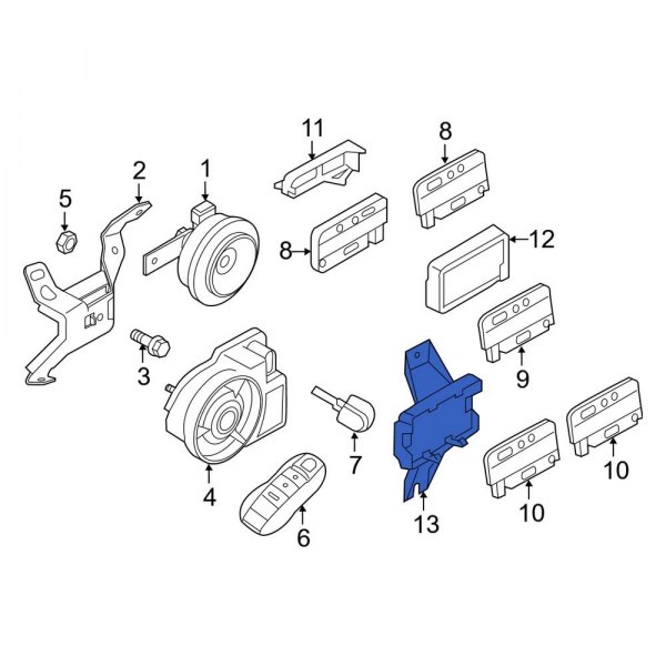 Keyless Entry Antenna Bracket