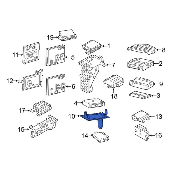 Parking Aid System Control Module Bracket