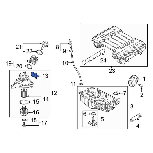 Engine Oil Filter Housing Gasket