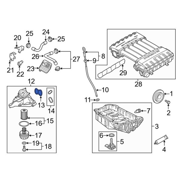 Engine Oil Filter Housing Gasket