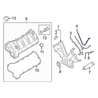 Porsche OE - Lower Engine Timing Cover Gasket