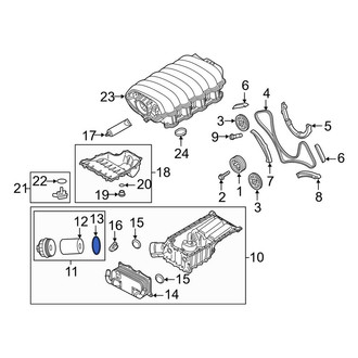 Porsche OE - Engine Oil Filter Element O-Ring