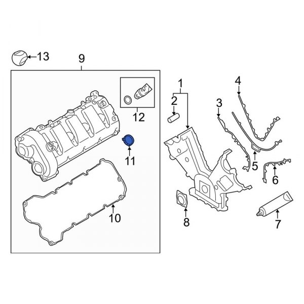 Engine Valve Cover Washer Seal