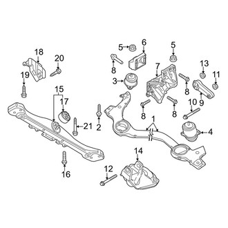 Porsche OE - Engine / Transaxle - Engine & Transmission Mounting (4.8L C Engine VIN Character)