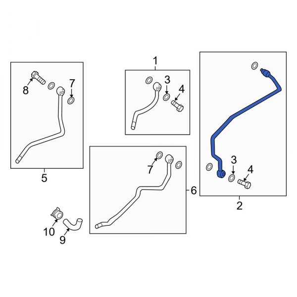 Turbocharger Coolant Line