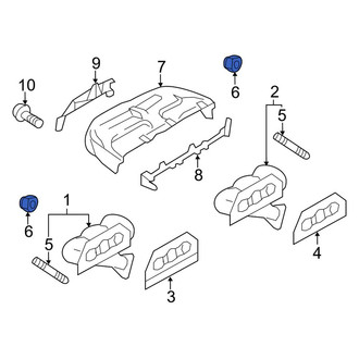 Porsche OE - Exhaust Manifold Nut