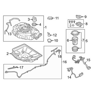 Porsche OE - Emission System - Emission Components (Emission Reduction System, Tank Components), (Base 3.0L)