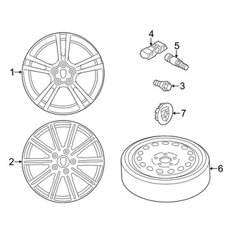Porsche OE - Wheels (21"), (3.6L / 4.8L)