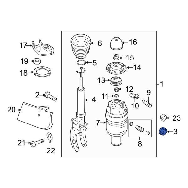 Suspension Shock Absorber Nut