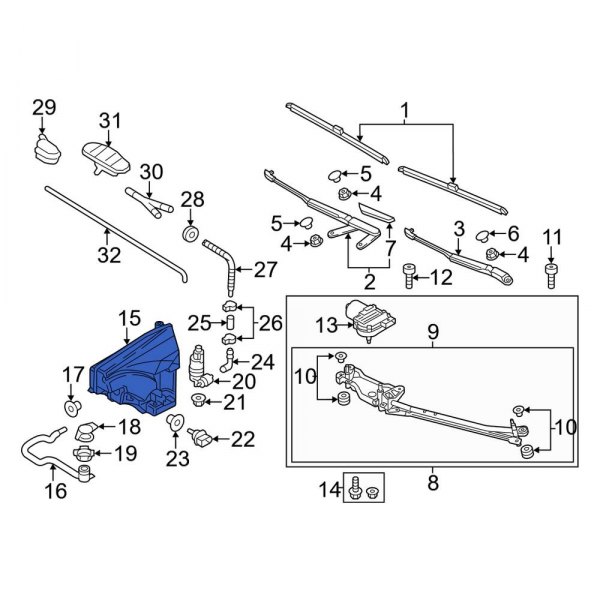 Washer Fluid Reservoir