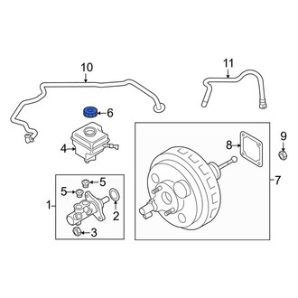 Porsche OE - Brake Master Cylinder Reservoir Cap