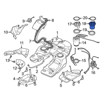 Porsche OE - Left Fuel Pump Housing