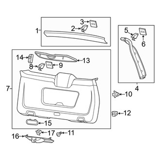 Porsche OE - Lift Gate - Interior Trim (3.6L / 4.8L)