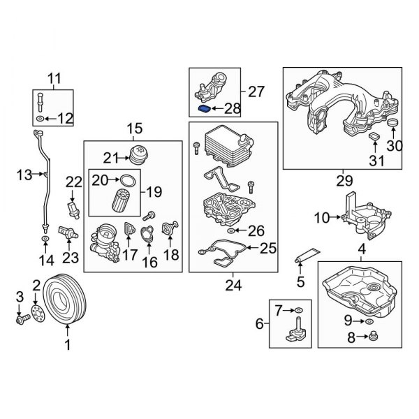 Engine Variable Valve Timing (VVT) Solenoid Seal