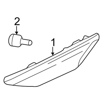 Porsche OE - Front Lamps - Side Marker Lamps (S / S Hybrid 3.0L)
