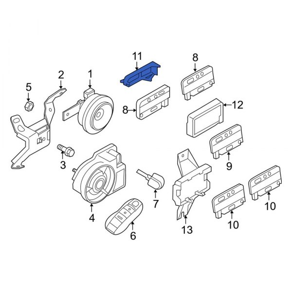 Keyless Entry Antenna Bracket