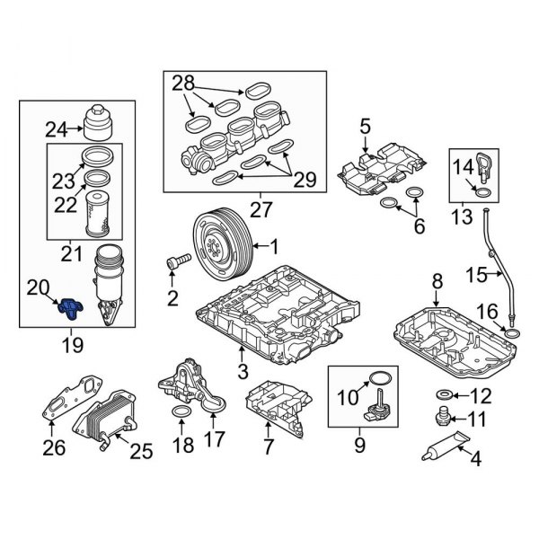 Engine Oil Filter Housing Gasket