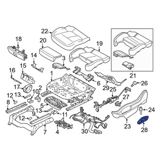 Porsche OE - Front Left Power Seat Switch