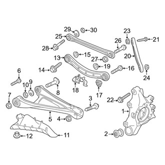 Porsche OE - Rear Suspension - Suspension Components (FULL HYBRID EV-GAS (FHEV))