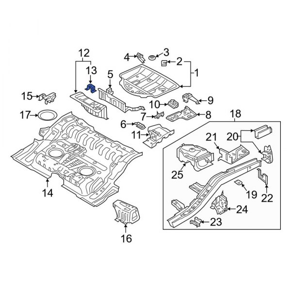 Floor Pan Bracket