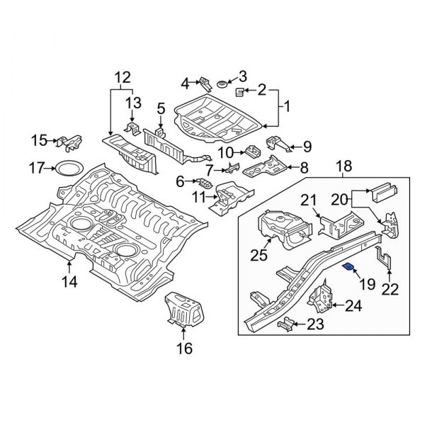 Floor Pan Bracket