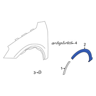 Porsche OE - Front Left Wheel Arch Molding