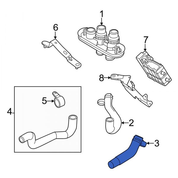 Drive Motor Battery Pack Coolant Hose