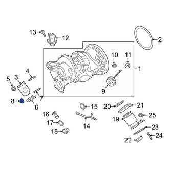 Porsche OE - Turbocharger Nut