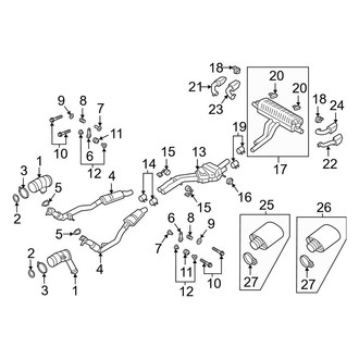 Porsche OE - Exhaust System - Exhaust Components (4.0L)