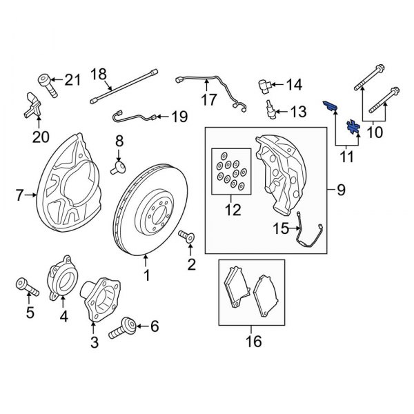 Disc Brake Anti-Rattle Clip