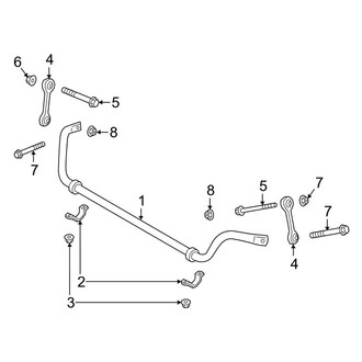 Porsche OE - Front Suspension - Stabilizer Bar & Components (W/O Dynamic Chassis Control)