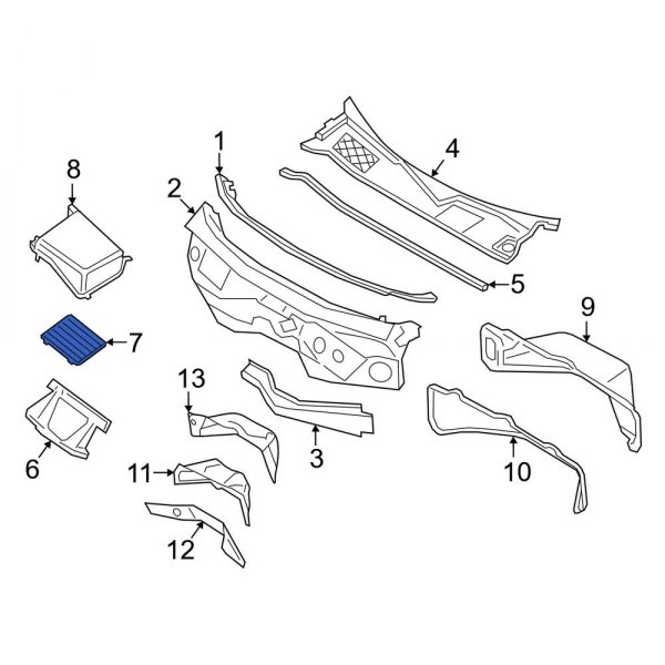 Engine Air Intake Hose Debris Screen