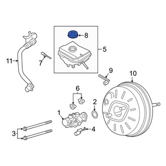 Porsche OE - Brake Master Cylinder Reservoir Cap