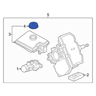 Porsche OE - Brake Master Cylinder Reservoir Cap
