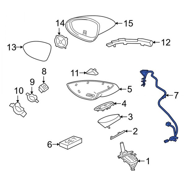 Door Mirror Wiring Harness