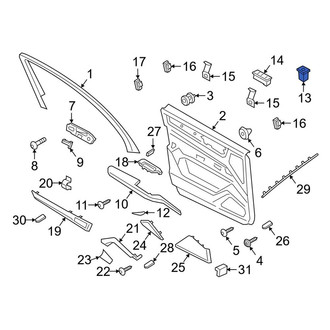 Porsche OE - Front Left Door Mirror Switch