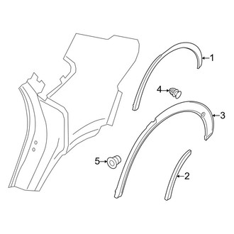 Porsche OE - Quarter Panel - Exterior Trim (GTS / Turbo / Turbo S E-Hybrid)