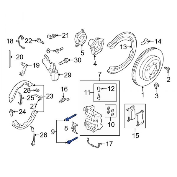 Disc Brake Caliper Bolt