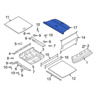 Porsche OE - Rear Luggage Compartment Cover
