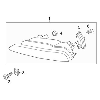 Porsche OE - Front Lamps - Fog Lamps (With Directional Beam Headlamp), (Base / S)